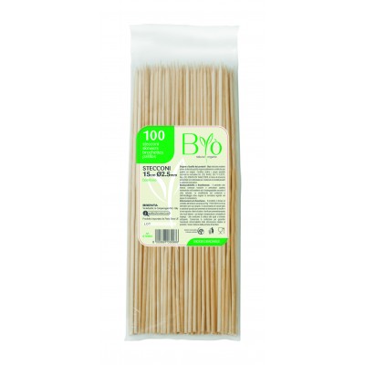 SPIEDI BAMBOO 15CM 100PZ 2,5MM