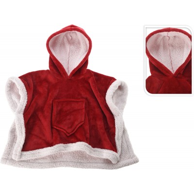 PONCHO NATALE X BIMBI TG. UNICA 70X50