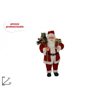 BABBO NATALE 90CM C/SACCO DONI